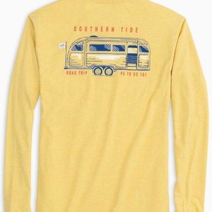 NEW men’s southern tide xl yellow long sleeve